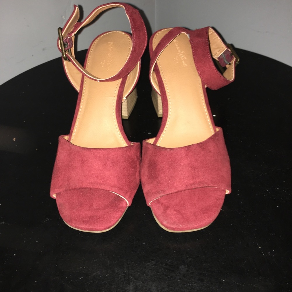 Target Wine Colored Heels 7